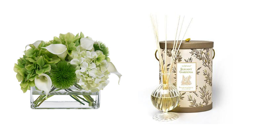 Welcoming your guests with flowers and scent