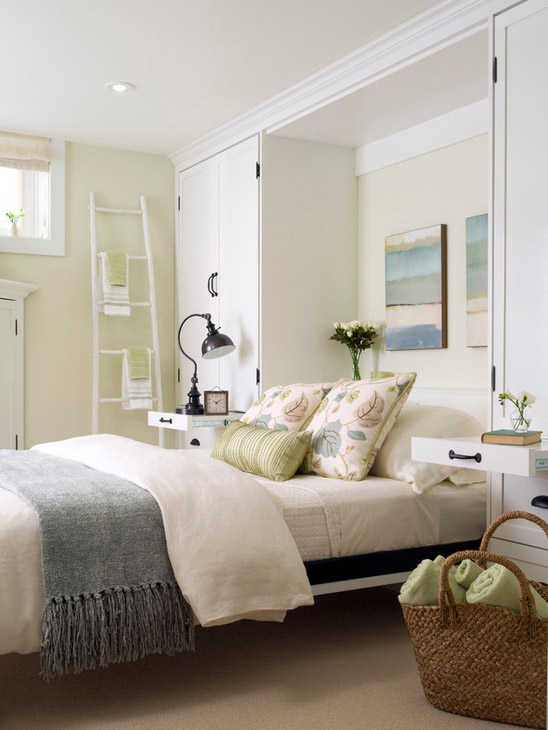 Basement Family Guest Room by Laura Stein