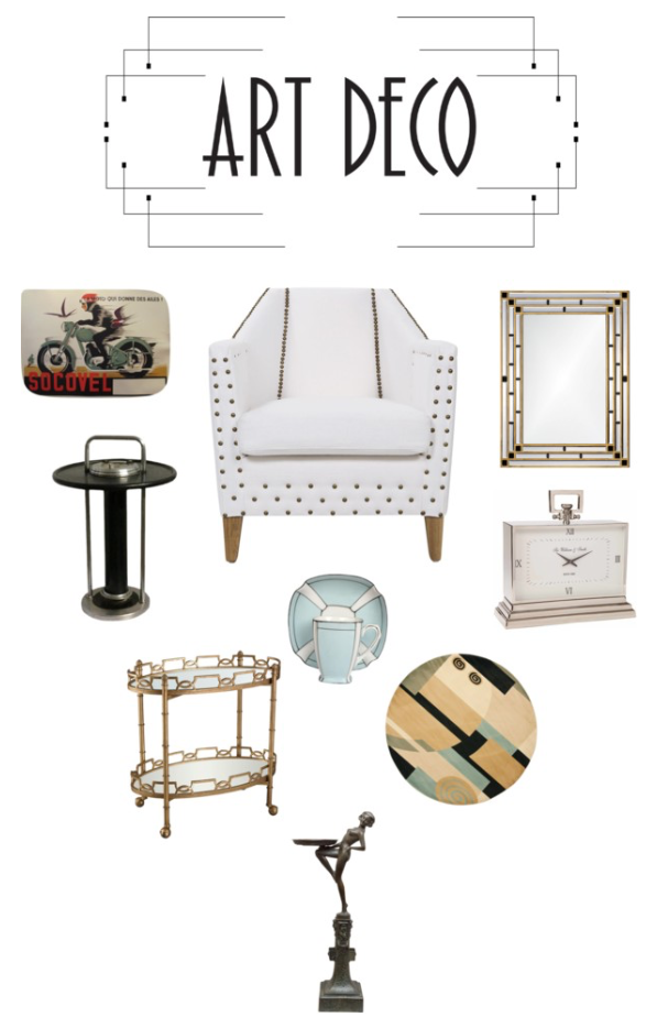 Art Deco furnishings and accessories at Polyvore