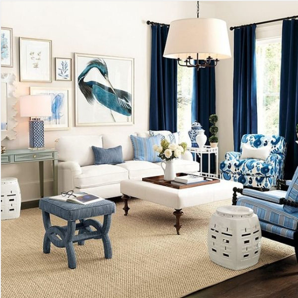 Ballard Designs Chinese styled living room