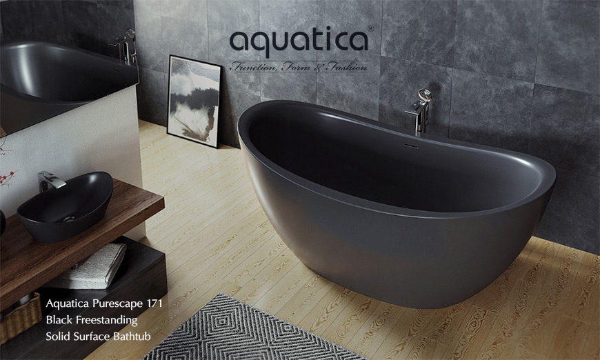 Aquatica Purescape freestanding bathtub in black