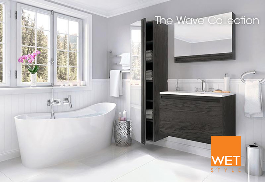 Wes Style bathtub from the Wave Collection