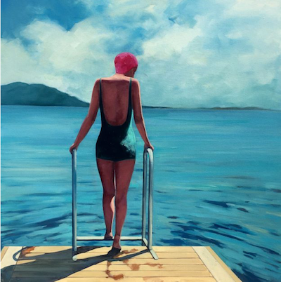 T.S. Harris-Summer-Swim-painting