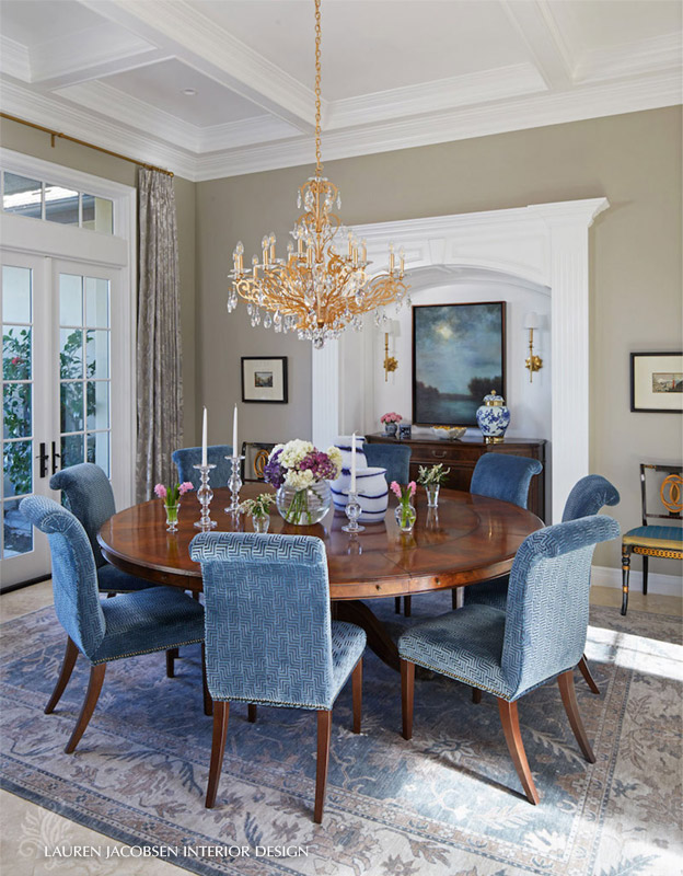 Lauren Jacobsen Interior Design - Dining room - Classic Blue