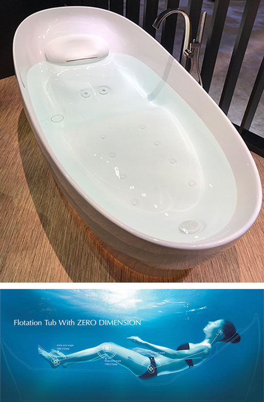 Toto Zero Dimension bath tub at KBIS