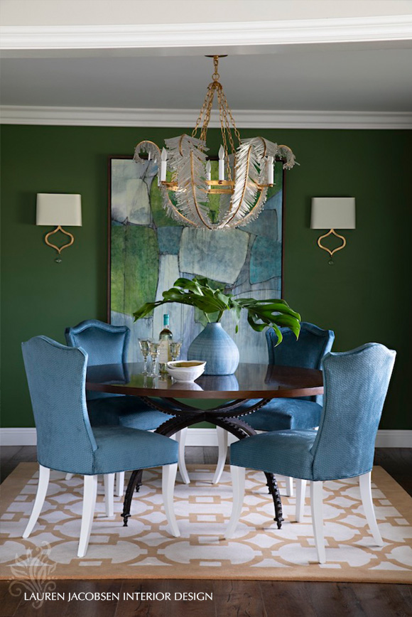 Dining room interior design by Lauren Jacobsen