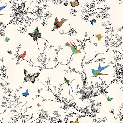 Schumacher-Birds-Butterflies-wallpaper