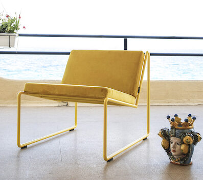 Bliss Yellow Armchair by Stefano Sanfilippo