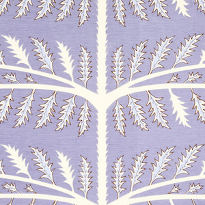 Schumacher Thistle fabric swatch in lavendar