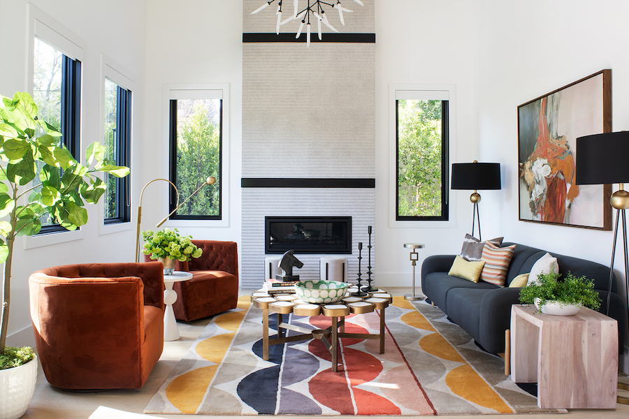 Lauren Jacobsen Interior Design, modern farmhouse living room