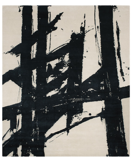 David E. Adler Monochrome Black rug