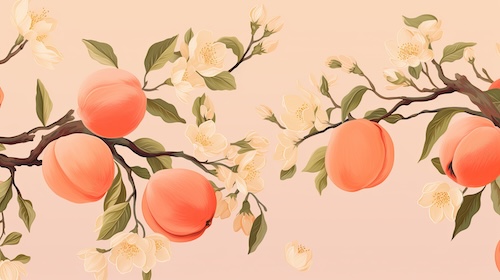 Peach Fuzz inspiration - illustration